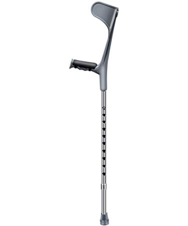 GagalU Forearm Crutches Adjustable Forearm Crutches Lightweight Cuff Crutch 10 Gears Adjustable Comfortable on Wrist - Molded Replaceable Rubber Tips Bwalking Stick Lightweight Arm Crutch