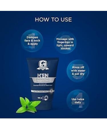 Daily Cleansing Facewash for Men - Mineral-Enriched 100g | Refreshing & Purifying - Buy Online on GoSupps.com