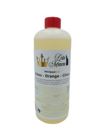 Smell moments |Whirlpool fragrance 1 liter |Kokos - Orange - Citrus |With natural and natural essential oils |No foam |vegan and without animal experiments