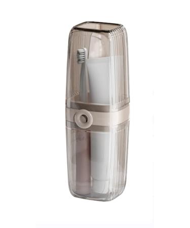 Travel toothbrushes etui 2 in 1 portable toothbrush holder plastic toothpaste tooth plaster cup waterproof mouthwear toothbrush box for children camping travel business trips at home hike