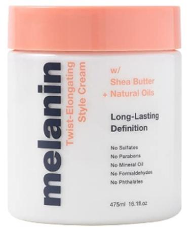 M & H Melanin Haircare Twist Elongating Style Cream with Shea Butter and Natural Oils 16 Oz Long Lasting Definition. Hydrate and Seal Moisture. Detangle and Reduce Knots Nutrient Rich Formula(1 Pack)
