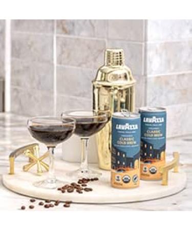 Lavazza Organic Classic Cold Brew Coffee - 12 Cans, 8oz Each | Medium Roast, 100% Arabica, USDA & Rainforest Alliance Certified - Buy Online on GoSupps.com
