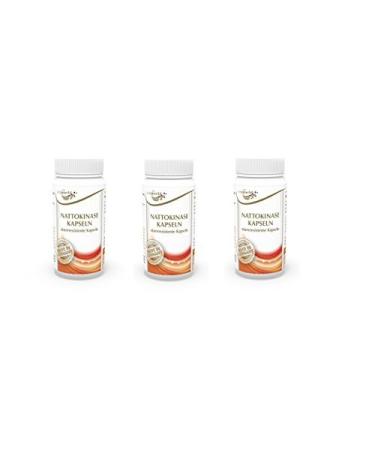 Vita World 3 Pack Nattokinase 100mg 2000 F.U. 3 x 90 Capsules Made in Germany