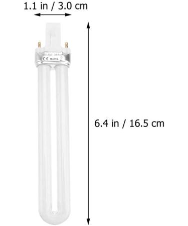 Lurrose 8Pcs Nail Lamp Bulbs Replacement 9W U-Shaped Tubes for UV Nail Art Dryer - International Shipping Available - Buy Online on GoSupps.com