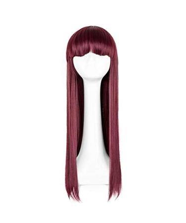 SUNNYBLUEE Golden Wig Straight Hair Synthetic Heat-resistant Fiber Long Section Ladies Wig Flat-bottomed Sportswear Wig Bug