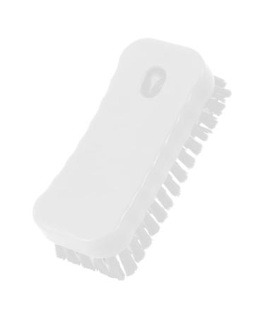 FRCOLOR Nail Brush Manicure for Nails Plastic Cleaner Sink Scrubber Sink Cleaning Nail Cleaning Scrubber Brush Fingernail Cleaner Polypropylene White Fingernail Scrub Toe Brush Set 11.5x5cm White
