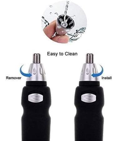 Ear and Nose Hair Trimmer for Men & Women - Waterproof Battery-Operated Clipper with 360 Rotating Cutter Head - Easy Clean Facial Hair Remover - Buy Online on GoSupps.com