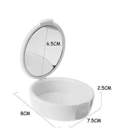 Aeyistry Retainer Case with Mirror - Orthodontic Dental & Mouth Guard Box (White) - Buy Online on GoSupps.com