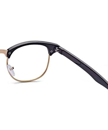 Buy Kelens Retro Myopia Semi-Frame Computer Glasses - Short-Sightedness & Clear Lenses (-1.0 to -4.0) - International Shipping Available - Buy Online on GoSupps.com