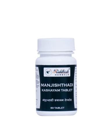 Riddhish HERBALS Manjishthadi Kashayam Tablet Ayurvedic Classical Formula for Blood Purification Skin Health & Detox Support | 60 Tablets