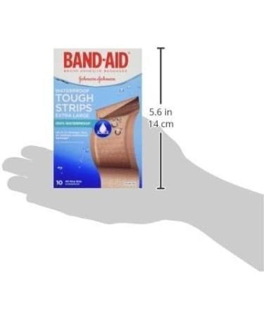 Band-Aid Tough Strips Waterproof Bandages - Extra Large, 20 Count - Buy Online on GoSupps.com