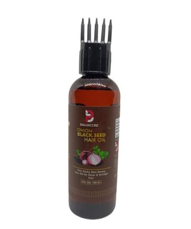 Bikancure Onion Black Seed Hair Oil 100ml - Natural Hair Growth & Repair Oil for Dry Damaged Hair - Brown 3.38 Fl Oz - Buy Online on GoSupps.com