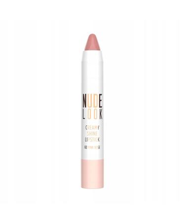Golden Rose Nude Look Creamy Shine Lipstick (02 Pink Rose) - Buy Online on GoSupps.com