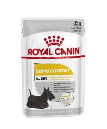 Royal Canin Dermacomfort Wet Pouches Adult Dog Food 85g (Pack of 48)