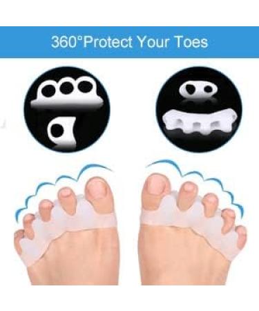Toe Separator & Hallux Valgus Spreader - Super Soft 4 Pairs for Pain Relief & Pressure Relief - Buy Online on GoSupps.com