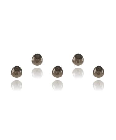 Hearing Aid Domes Smoky Gray Tips Ear Pieces Comfortable for Open Fit BTE Sound Amplifier PSAP Kit Invisible, except for RIC 5mm (S * 5)