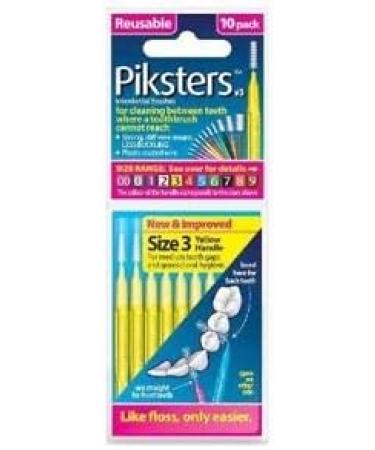 Piksters Interdental Brushes Yellow 0.60mm - 6-Pack (60 Pieces) | Best International Shipping - Buy Online on GoSupps.com