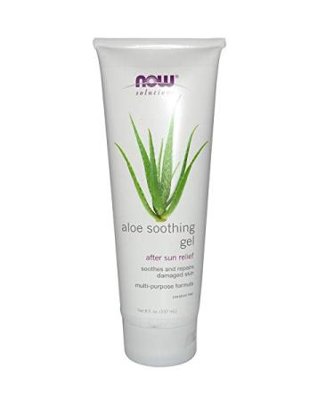 Now Foods Solutions Aloe Soothing Gel 8 fl oz (237 ml) - Buy Online on GoSupps.com