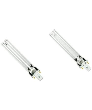UV Lamp 2 Pack 5W 7W 9W 11W 13W Replacement Lamp for UVC Pond Filter and Clarifier (9W) 9w