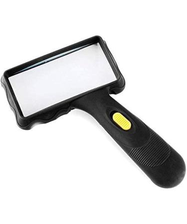 Magnifiers with Led Light 10Times Reading Magnifying Glass Optical Lens Portable Handheld Magnifier Comfortable Anniversary