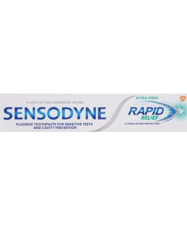Sensodyne Rapid Relief Sensitive Toothpaste - Cavity Prevention & Sensitive Teeth Treatment (3.4 oz Pack of 2) - Buy Internationally - Buy Online on GoSupps.com