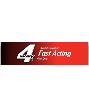 4-Way Fast Acting Nasal Spray 1 fl.oz. - Pack of 3 Bottles - Buy Online on GoSupps.com
