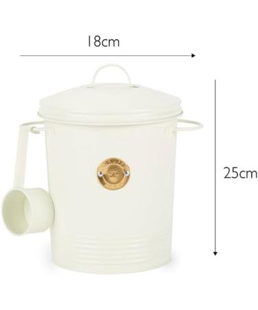 Scruffs Pet Food Storage Set - 2 Piece Cream Set for Treats & Food - Small 2L & 4L Capacity - Buy Online on GoSupps.com