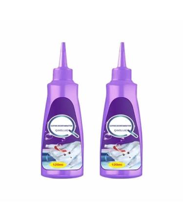 Active Enzyme Laundry Stain Remover - White Shirt Guardian Biological Enzyme Laundry Detergent Clothes Stain Remover Clothing Quick Laundry Dry Cleaner (2PCS)