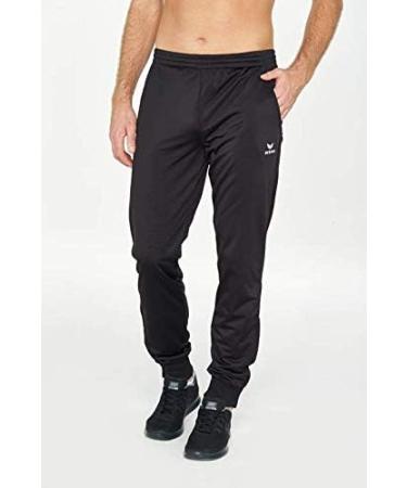 Erima Unisex Children's Training Pants with Cuffs - Polyester 140 Black | International Shipping Available - Buy Online on GoSupps.com