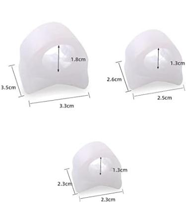 10 Pairs Wenjinghua Great Toe Orthosis Separator | Soft Comfortable Toe Care Cover - Size M Transparent - Buy Online on GoSupps.com