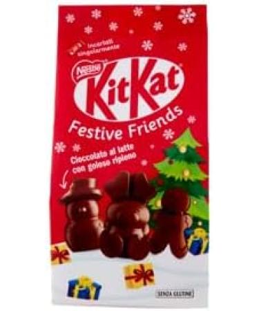  Italian Gourmet E.R. Nestl KitKat Festive Friends Pack of 3 milk chocolate bags 147g + gourmet Italian pulp 400g - Buy Online on GoSupps.com