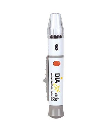 Diaclix Vario lancing device - 6 adjustable puncture depths - blood sampling blood drops blood sugar blood sampling device diabetes
