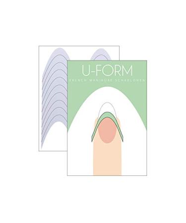 French Manicure Stencil U-Shape - French Nail Smile Line - Pack of 30 - Buy Online on GoSupps.com