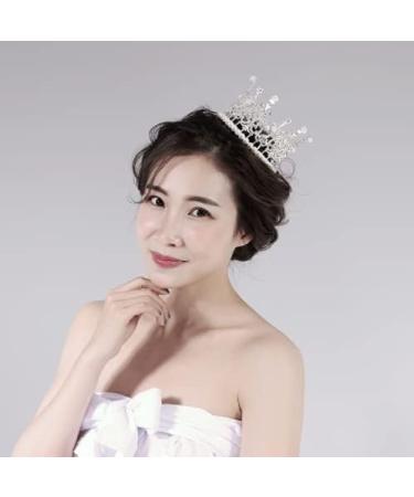JORCEDI Retro Man-made Pearl Crown Tiara - Wedding & Party Decoration - Buy Online on GoSupps.com