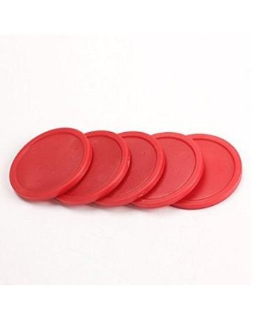 Glamorway Pack of 5 Red 2-inch Mini Air Hockey Table Pucks
