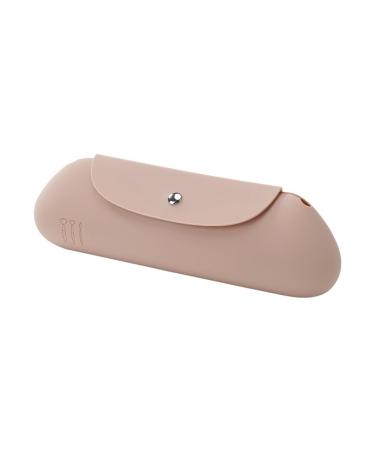 ROTEMADEGG Silicone Makeup Brush Holder Travel Cosmetic Bag: Soft Portable Cosmetic Face Brushes Holder Khaki