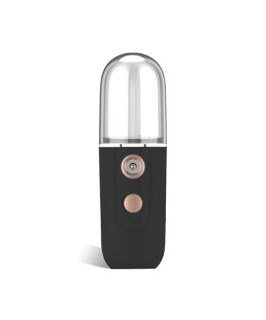 dijiusidy USB Rechargeable Humidifiers Diffuser Facial Plastic Water Mist Sprayer Nebulizer Moisturizing Handheld Skin Care Beauty Black