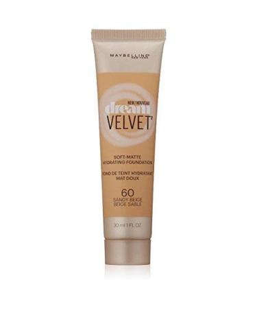 Myb Drm Velvet Fndtn 60 S Size 1.0 O Maybelline Dream Velvet Foundation 60 Sandy Beige 1.0oz - Buy Online on GoSupps.com
