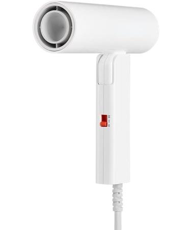 Home and Travel Hair Dryer with Diffuser and Nozzle Mini Foldable Negative ion Hair Dryer - (Color: White) - Buy Online on GoSupps.com