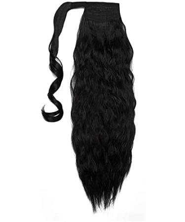 SEGO 50cm Hairpiece Braid Ponytail Clip-In Extension Corn Wavy Curly Synthetic Hair 1# Black | International Shipping Available - Buy Online on GoSupps.com