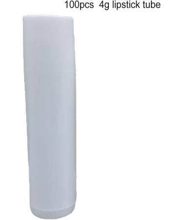 IOIUSKKU IOIUSKKU 100 pcs Empty Lipstick Pots Lightweight Small Balm Tube Creative Smooth Surface Glossy Lip Tubes Cosmetics Women White 4g Container - Buy Online on GoSupps.com
