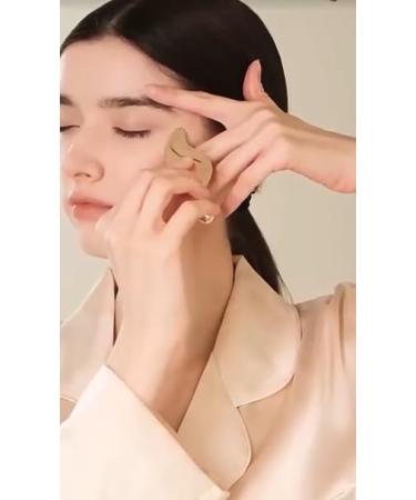 2-in-1 Metal Gua Sha Facial Tool & Mini Roller - Wrinkle Lifting Leaf Shaped Tool with Eye Rollers for Radiant Skin | International Shipping - Buy Online on GoSupps.com