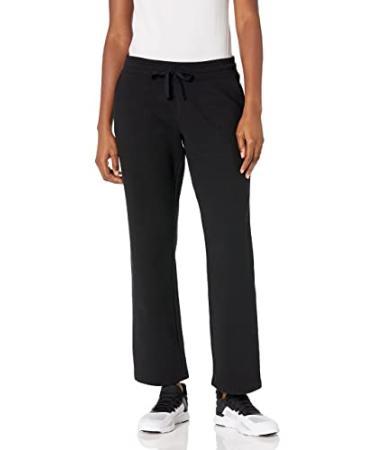 Amazon Essentials Women's French Terry Fleece Sweatpant (Available in Plus Size) Women's Black Medium