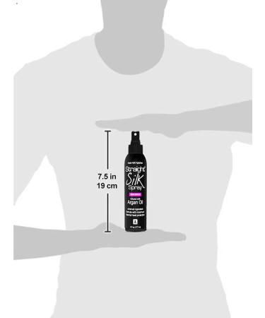 Moroccan Argan Oil Straight Silk Spray (6oz) | Heat Protectant up to 450 F | Alcohol-Free Hair Straightener & Detangler | Made in USA - Buy Online on GoSupps.com