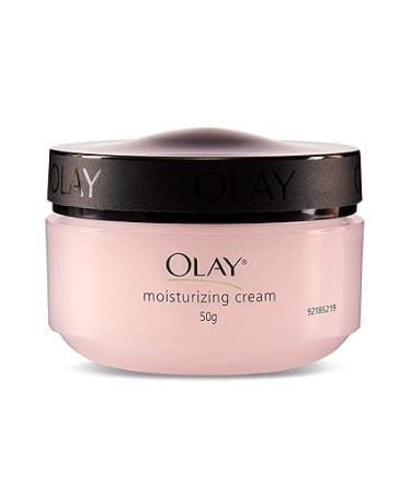 O.lay Moisturizing Cream Hydrates Skin Locks in Moisture Lightweight & Non-Greasy Formula 50g Jar For Normal Oily Dry & Combination Skin Types