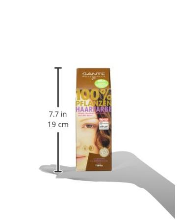 SANTE Natural Cosmetics Plant Hair Color Powder Terra Brown - 100g Henna Powder | Organic Hair Dye for Natural Coloring - Buy Online on GoSupps.com