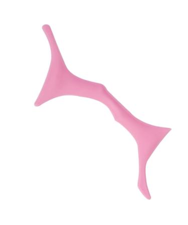 Housoutil Silicone Molds Silicone Makeup Stencil Brow Shaping Template Beauty Tools Eye Protection Miss 17.3x5.9cm Pink