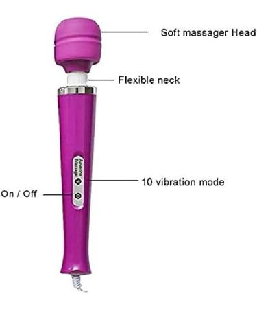 Gajoin Powerful Vibrating Massager for Women - Handheld Electric Back Massager for Sport Recovery and Pain Relief - Purple - Buy Online on GoSupps.com