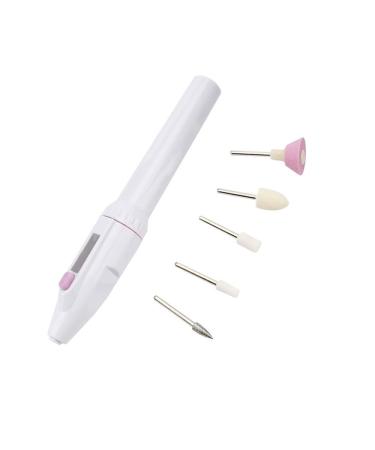Electric Nail Drill Set 5-in-1 Electric Manicure Set Grinder Grooming Kit with Callus Remover Nail Buffer Polisher for DIY Home and Salon Use