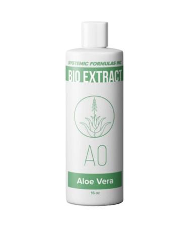 Systemic Formulas AO  Aloe Vera 16 Fl Oz BioExtract 200. 3-4x Concentration of Aloe Vera Extract from Inner Gel Rich. for Internal & External use.